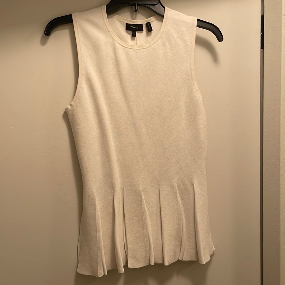 White Theory Peplum Tank Top
